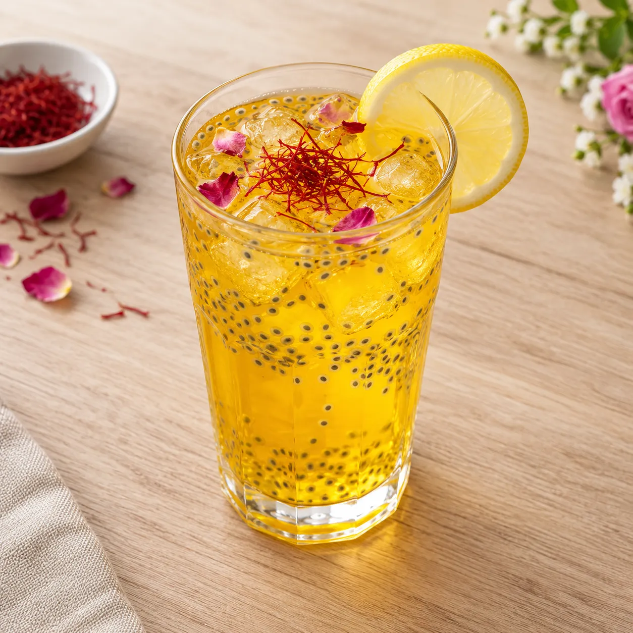 شربت زعفران و گلاب